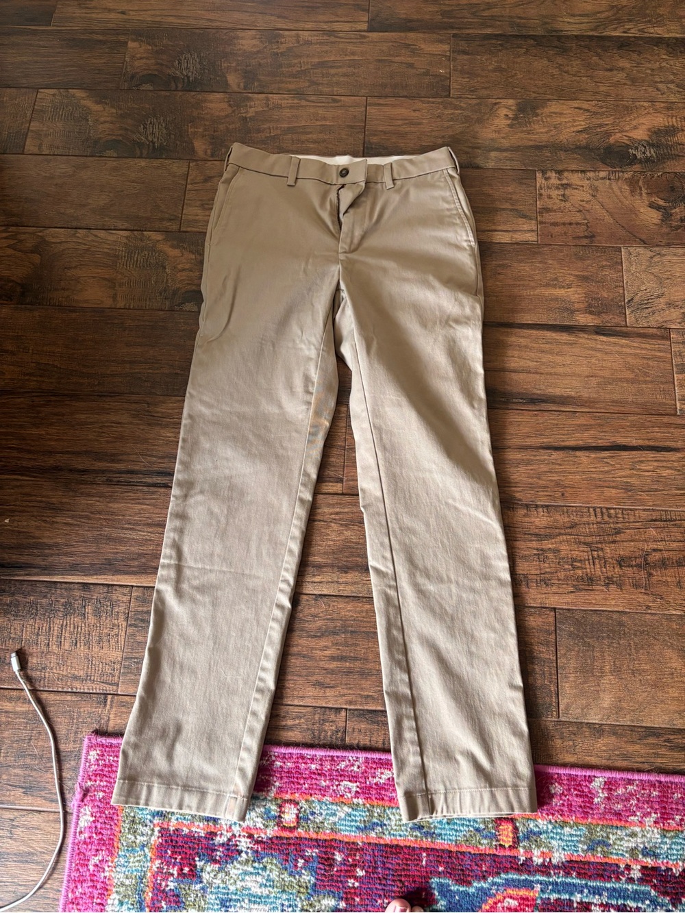 George Men's Tan Chino Pants - Straight Leg